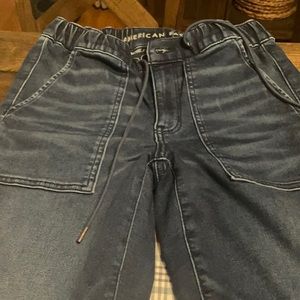 American eagle jean joggers super stretch size 6